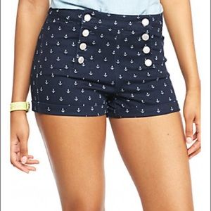 Almost Famous High Waisted Anchor Print Shorts